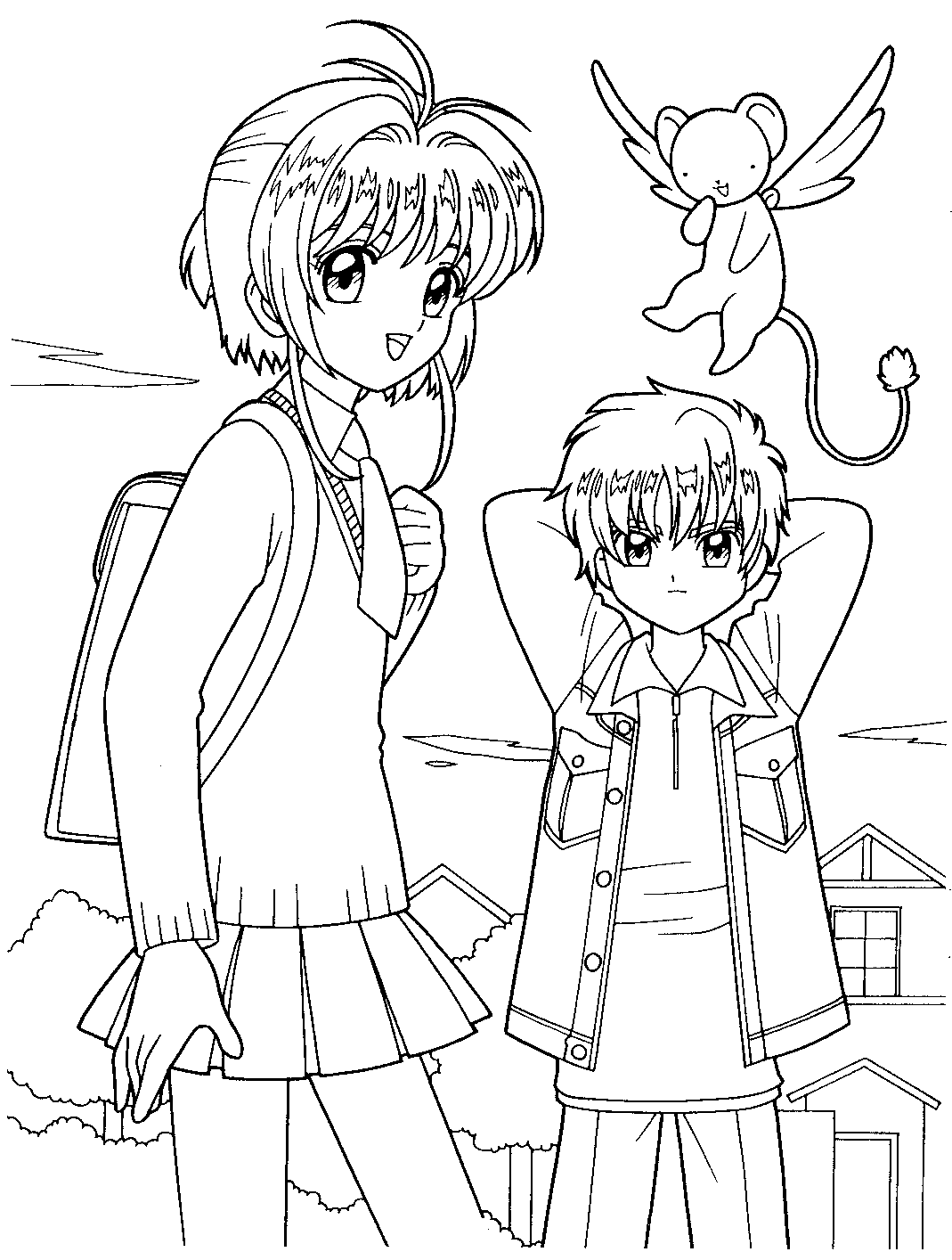 Cardcaptor sakura coloring pages