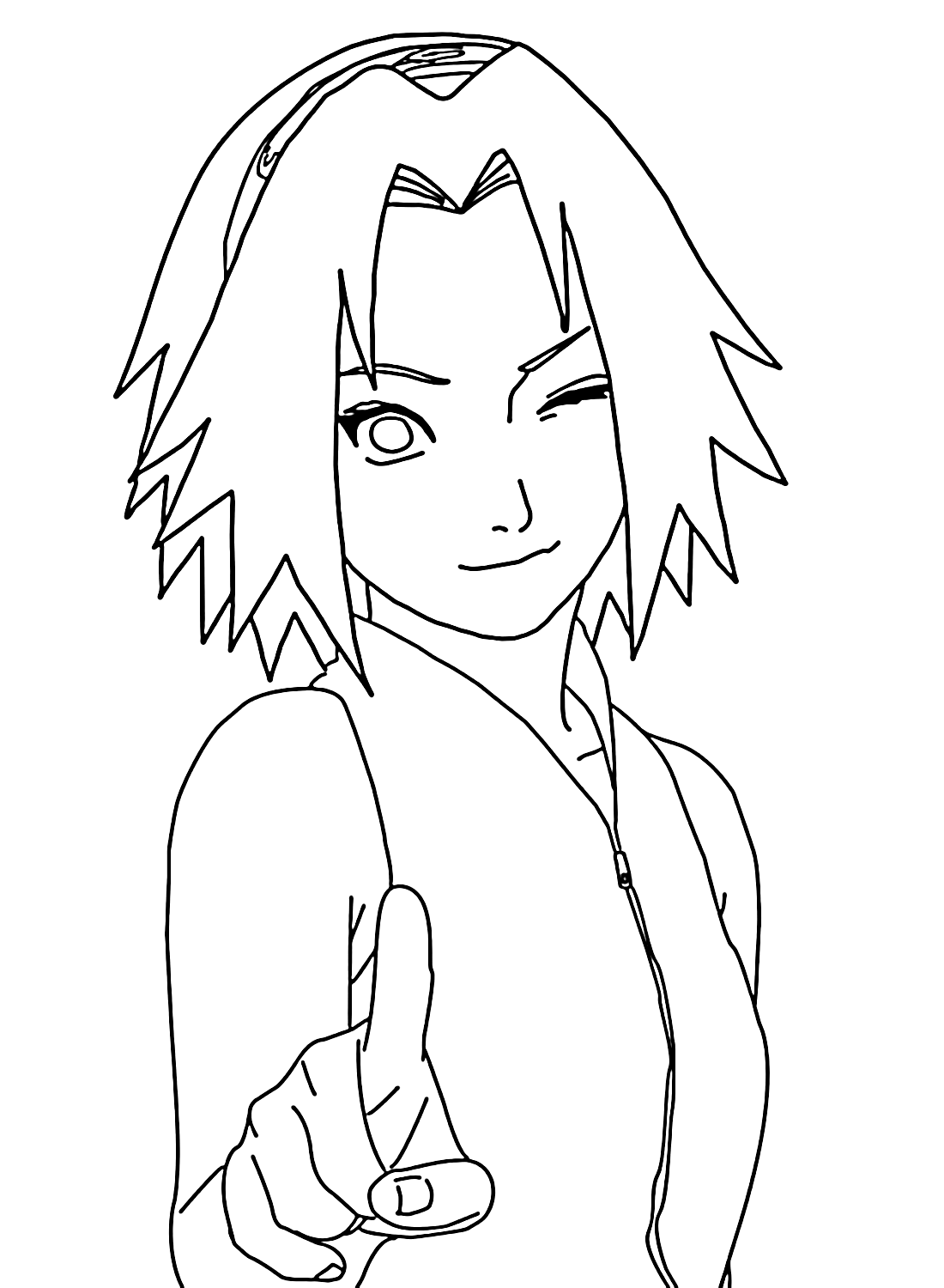 Sakura haruno coloring pages