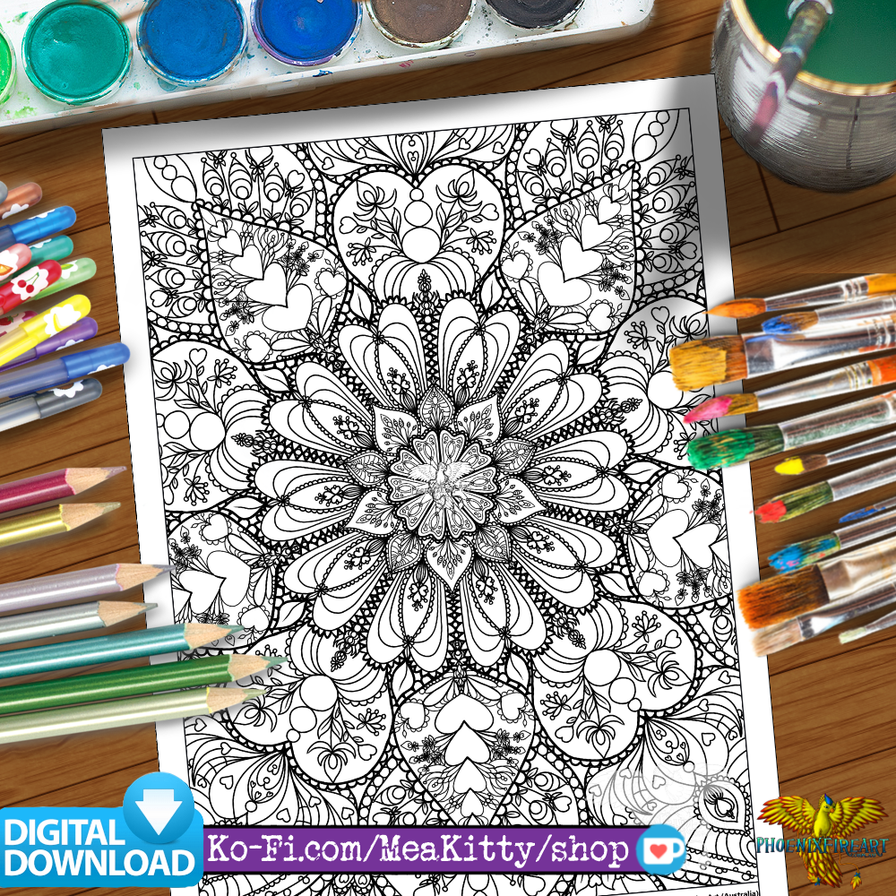 Coloring page mandala