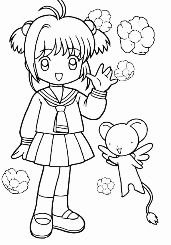 Cardcaptor sakura coloring pages