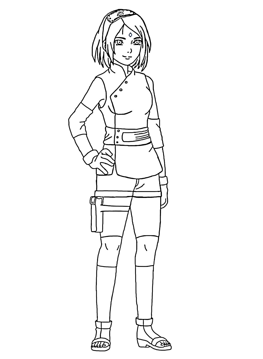 Sakura haruno coloring pages