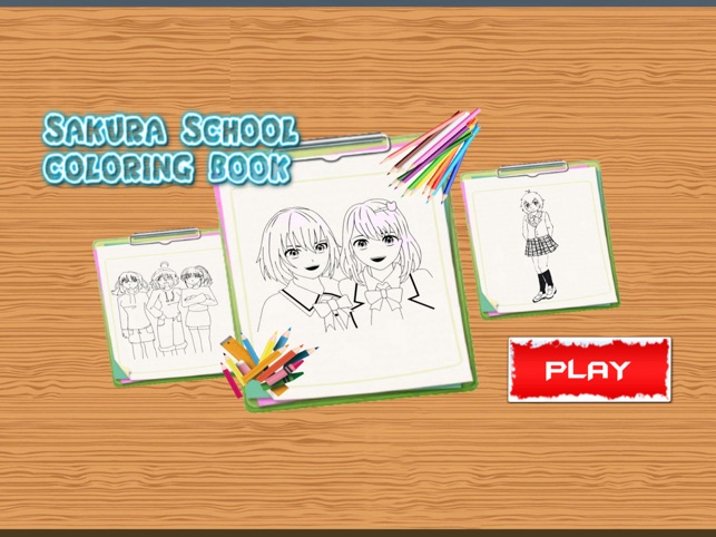 Sakura school coloring book on the app store