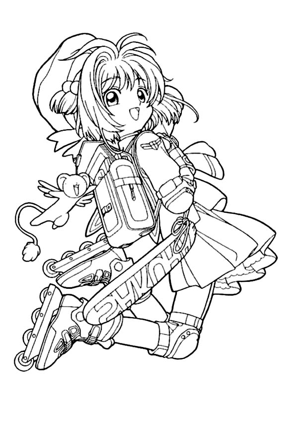 Cardcaptor sakura coloring pages