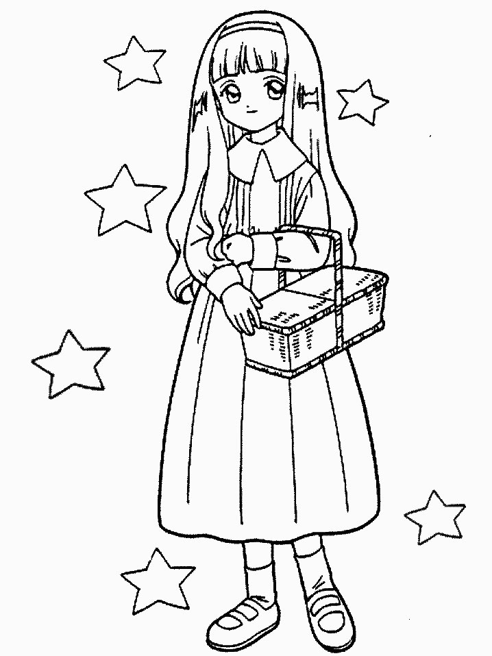 Cardcaptor sakura coloring pages