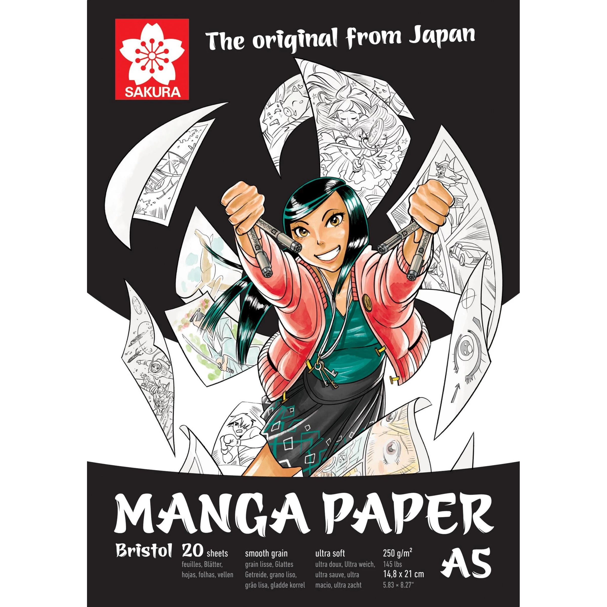 Manga paper x cm a g sheets royal talens