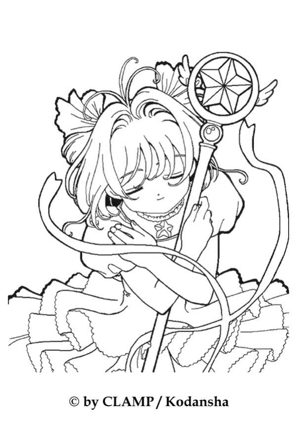 Sakura the card captor coloring pages