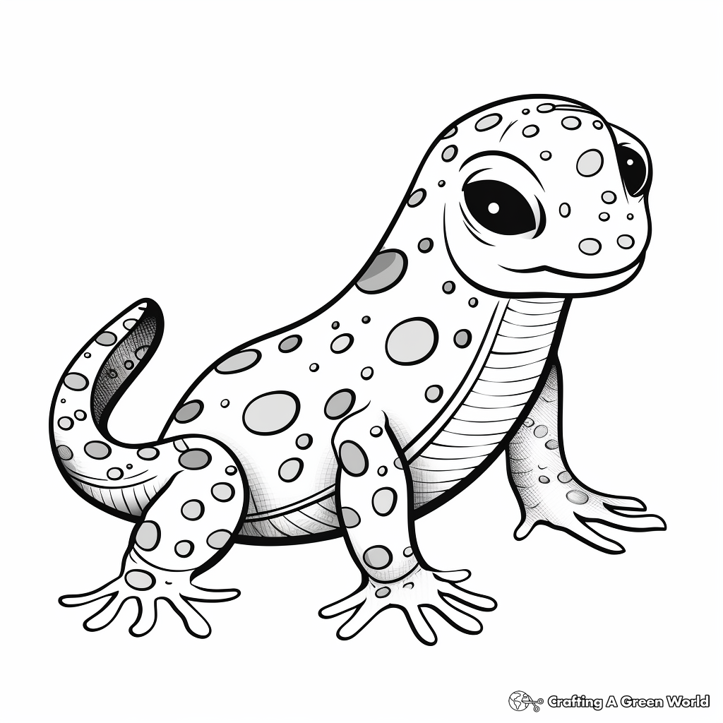 Salamander coloring pages