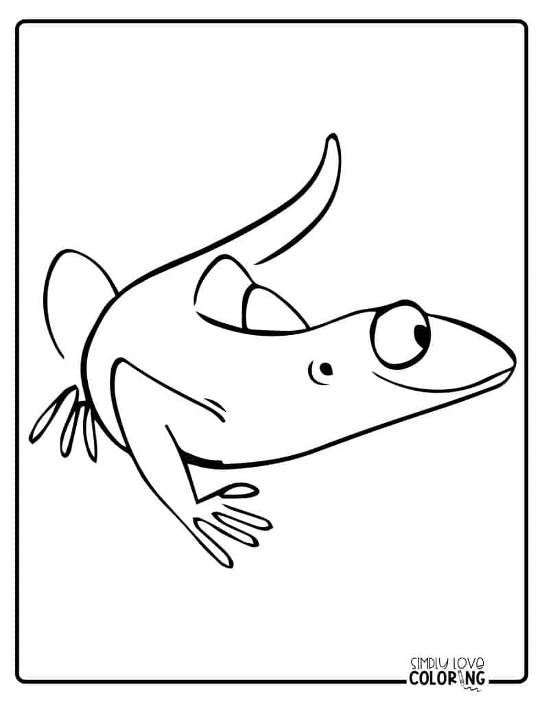 Salamander coloring pages free pdf printables