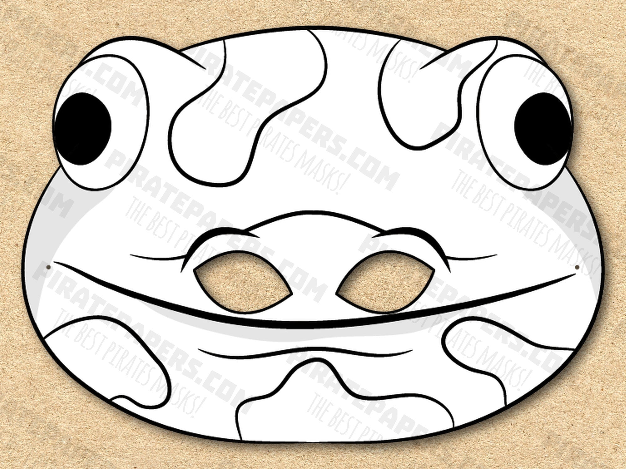 Salamander mask printable coloring paper diy for kids and adults pdf template instant download for birthdays halloween party costumes