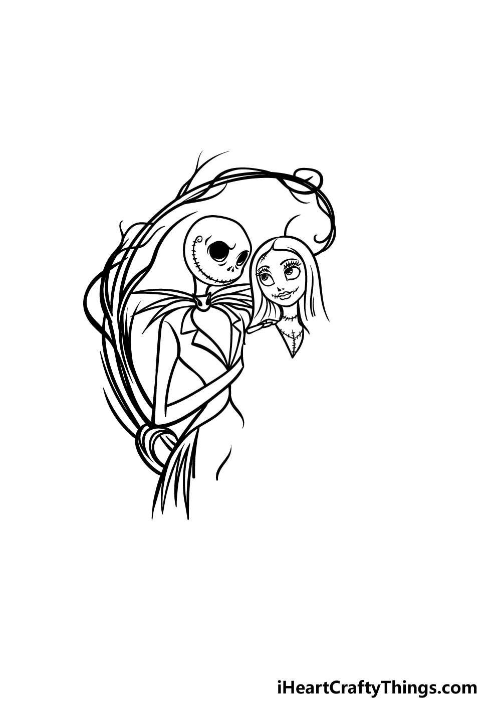 Jack and sally drawing