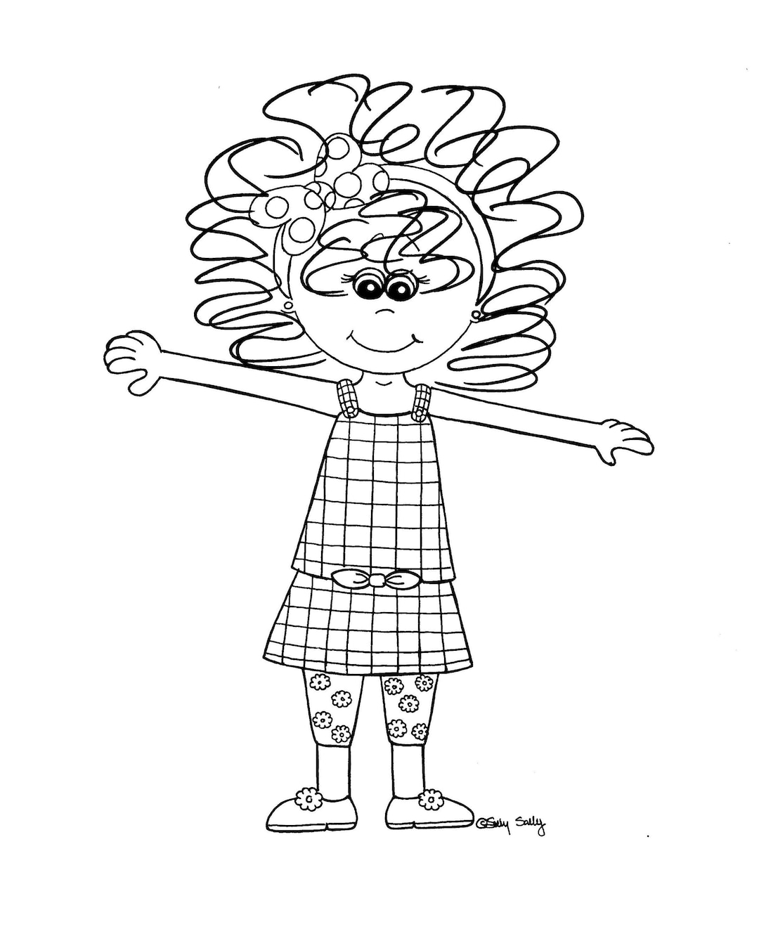 Silly sally dont you like my new bathing suit coloring page download now