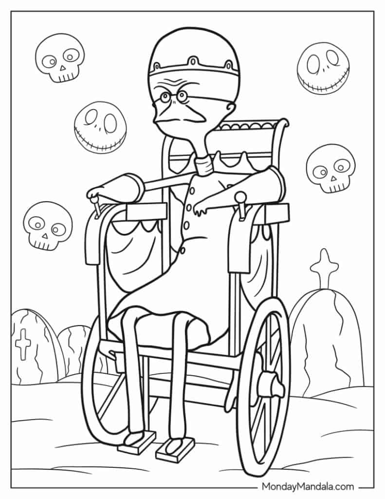 Nightmare before christmas coloring pages free pdfs