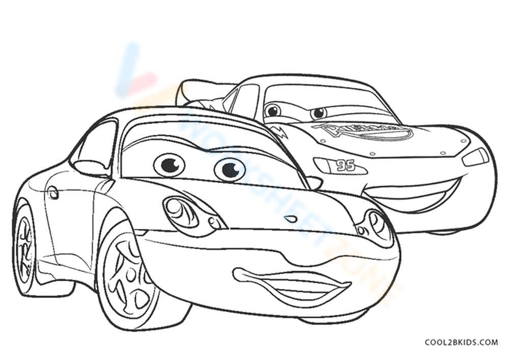 Lightning mcqueen and sally worksheet