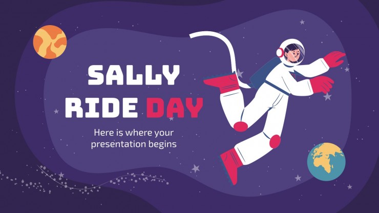 Sally ride day google slides theme powerpoint template