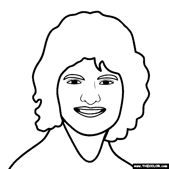 Sally ride coloring page