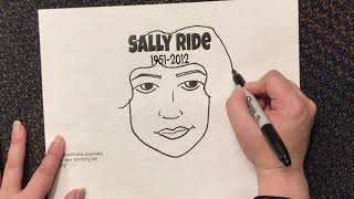 Sally ride directed drawing