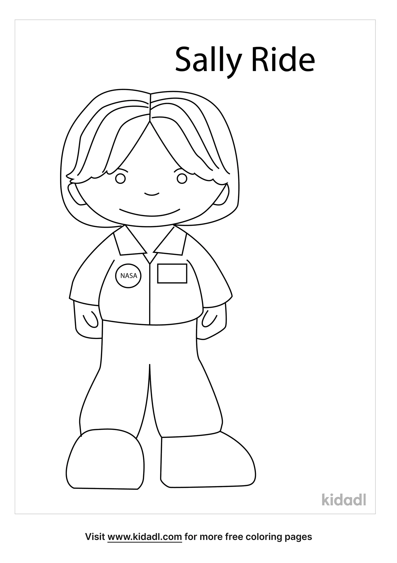 Free sally ride coloring page coloring page printables