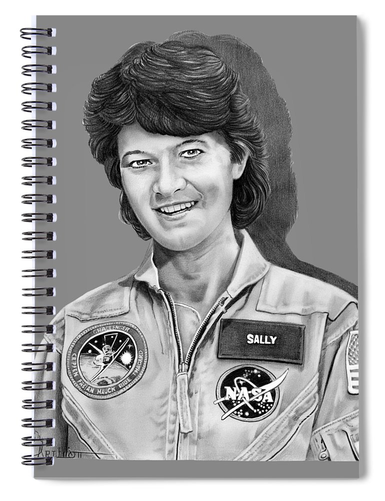 Dr sally ride spiral notebook by murphy elliott