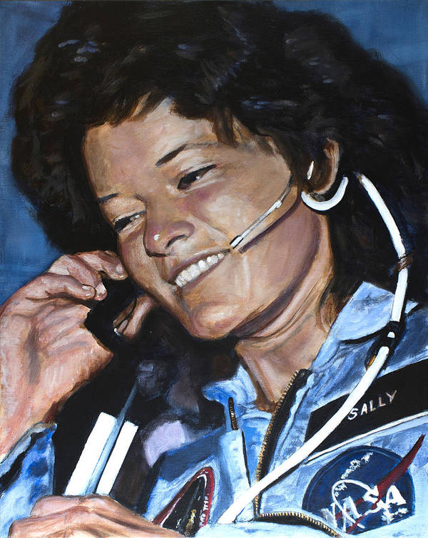 Sally ride art print by simon kregar