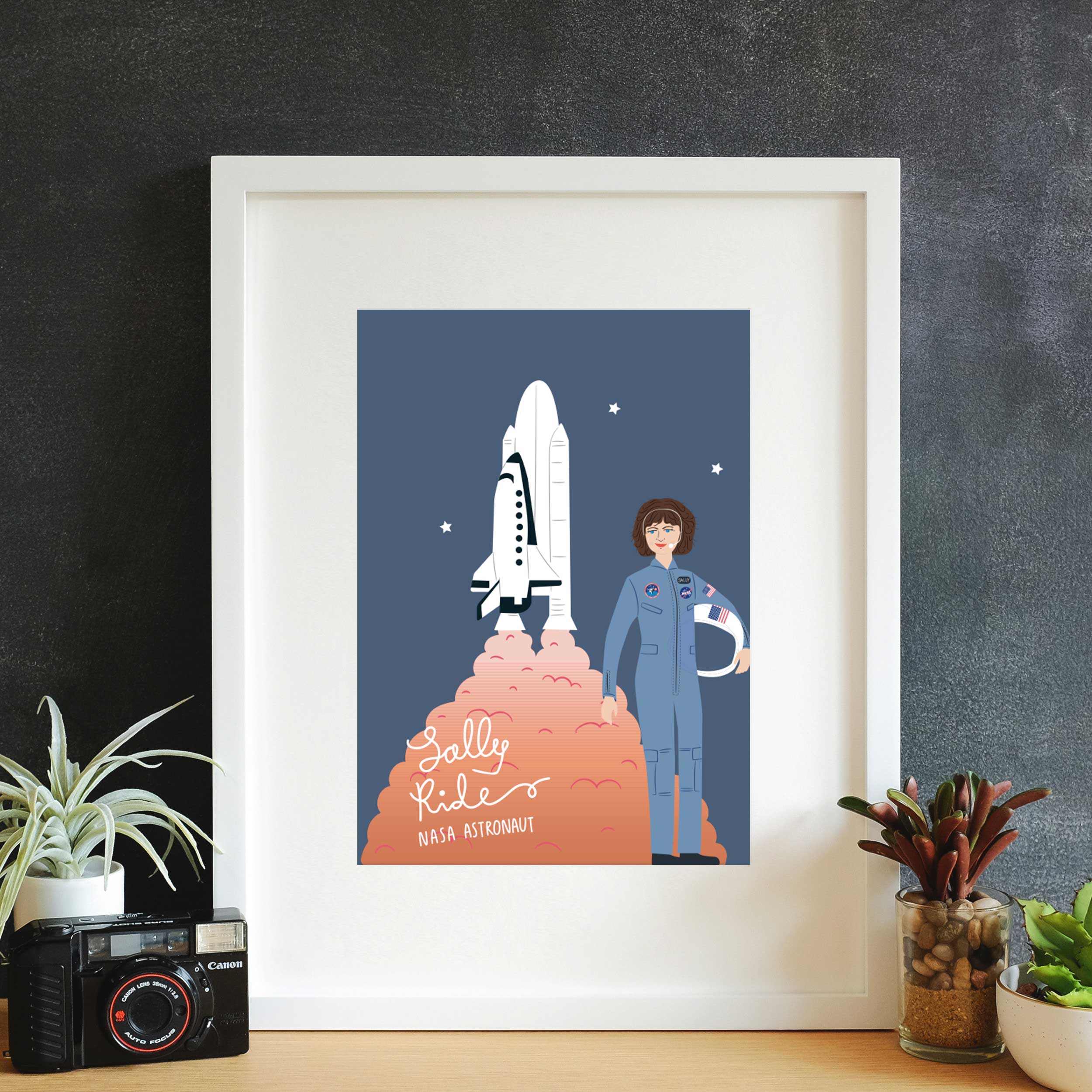 Sally ride art print piccolina