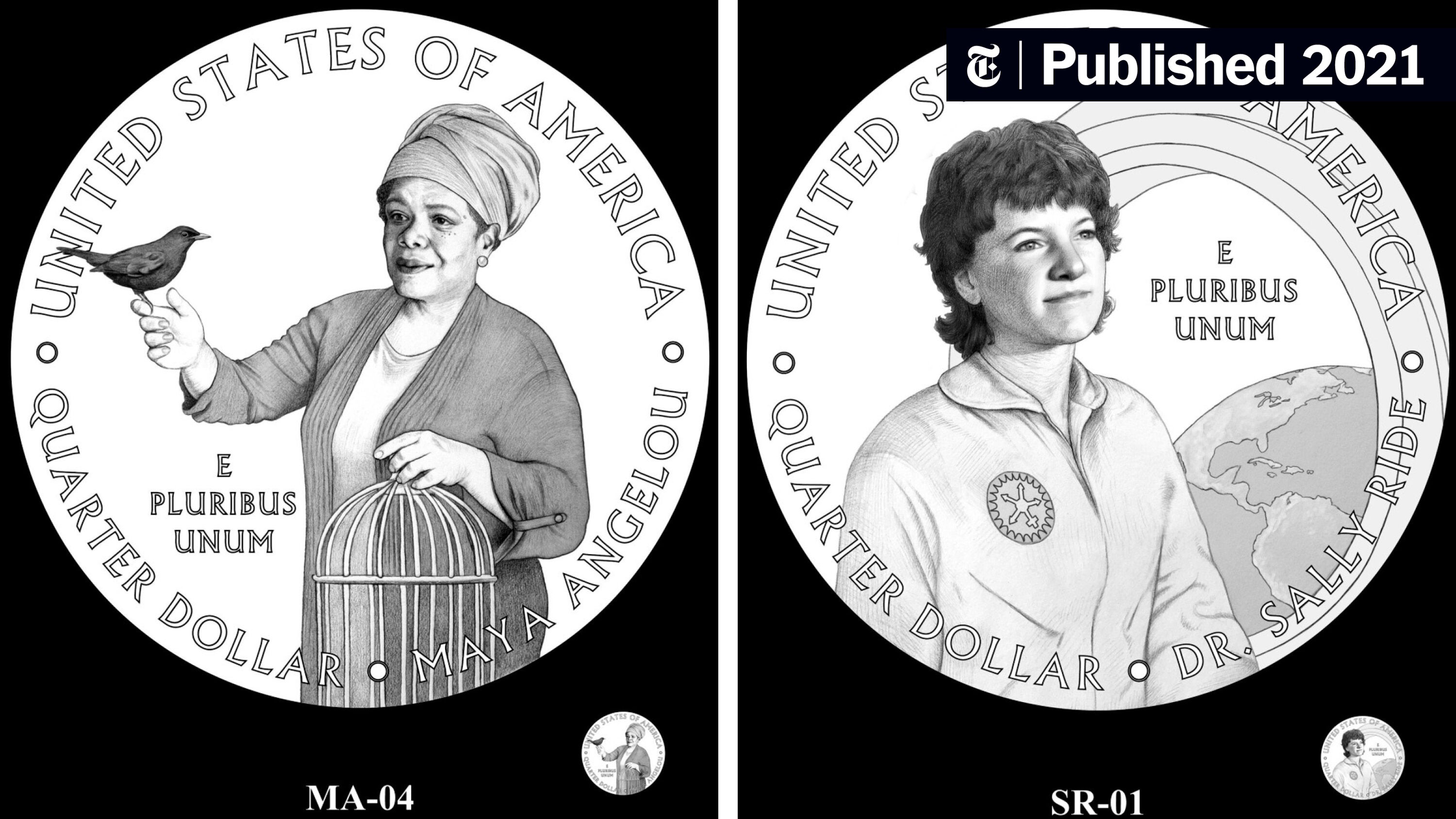 Maya angelou and sally ride will be honored on quarters