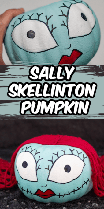 How to make a sally skellington pumpkin fun money mom