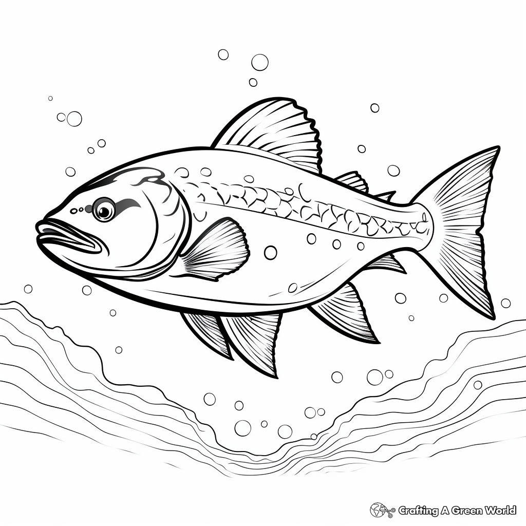 Salmon coloring pages