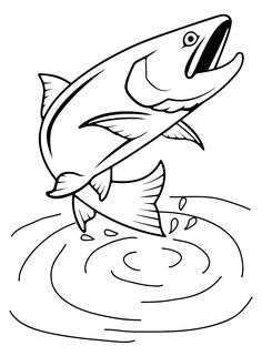 Salmon coloring pages ideas coloring pages salmon color