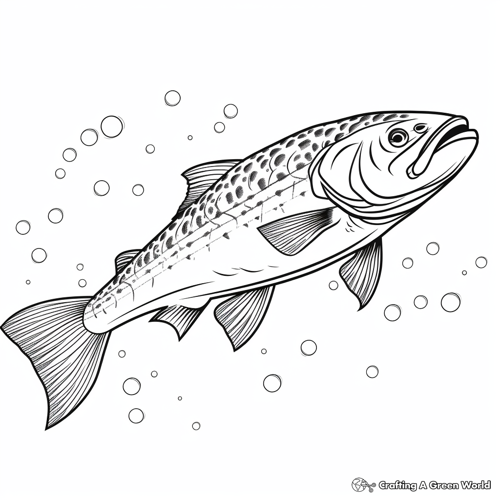 Salmon coloring pages