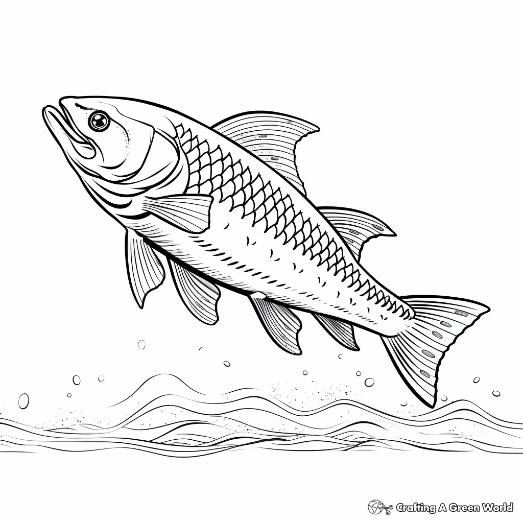 Salmon coloring pages