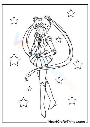 Free printable sailor moon coloring pages for all ages