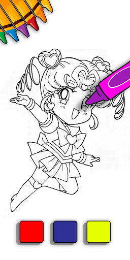 Sailor moon coloring game