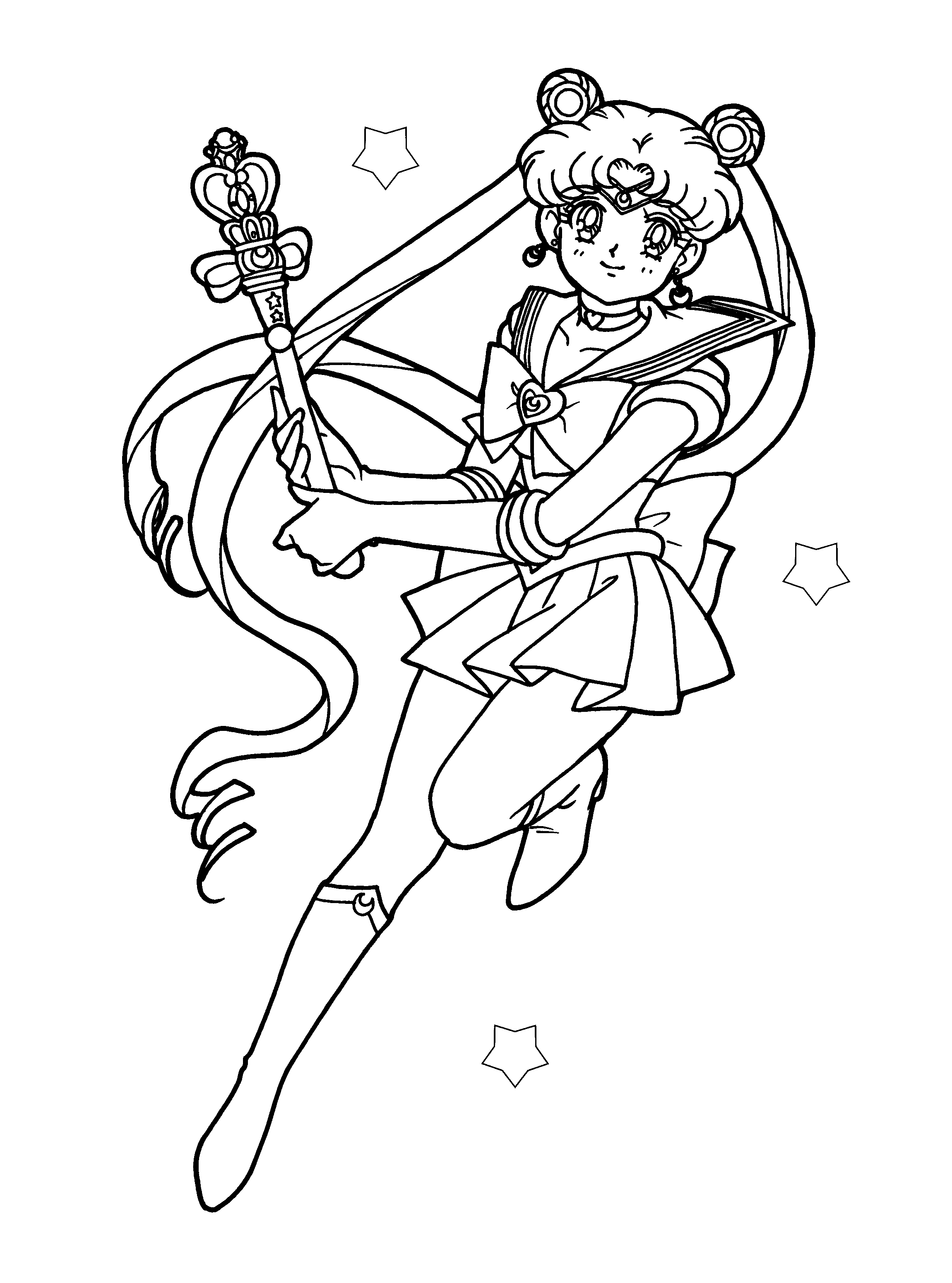 Free printable sailor moon coloring pages