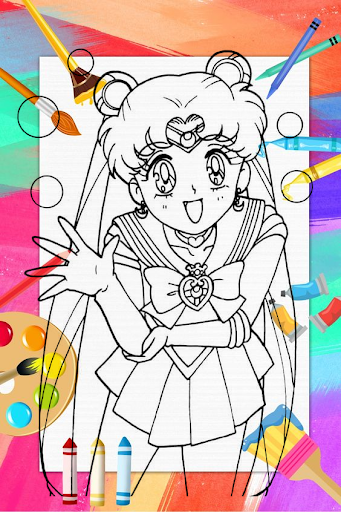 Sailor moon coloring book