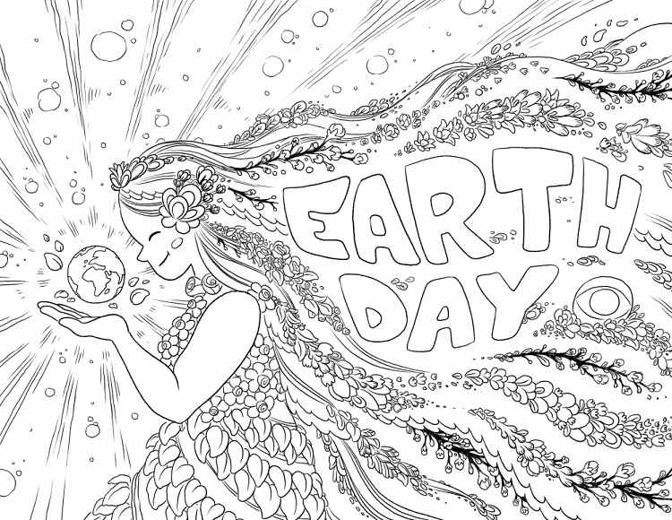 Earth day coloring pages for all ages celebrating our pla