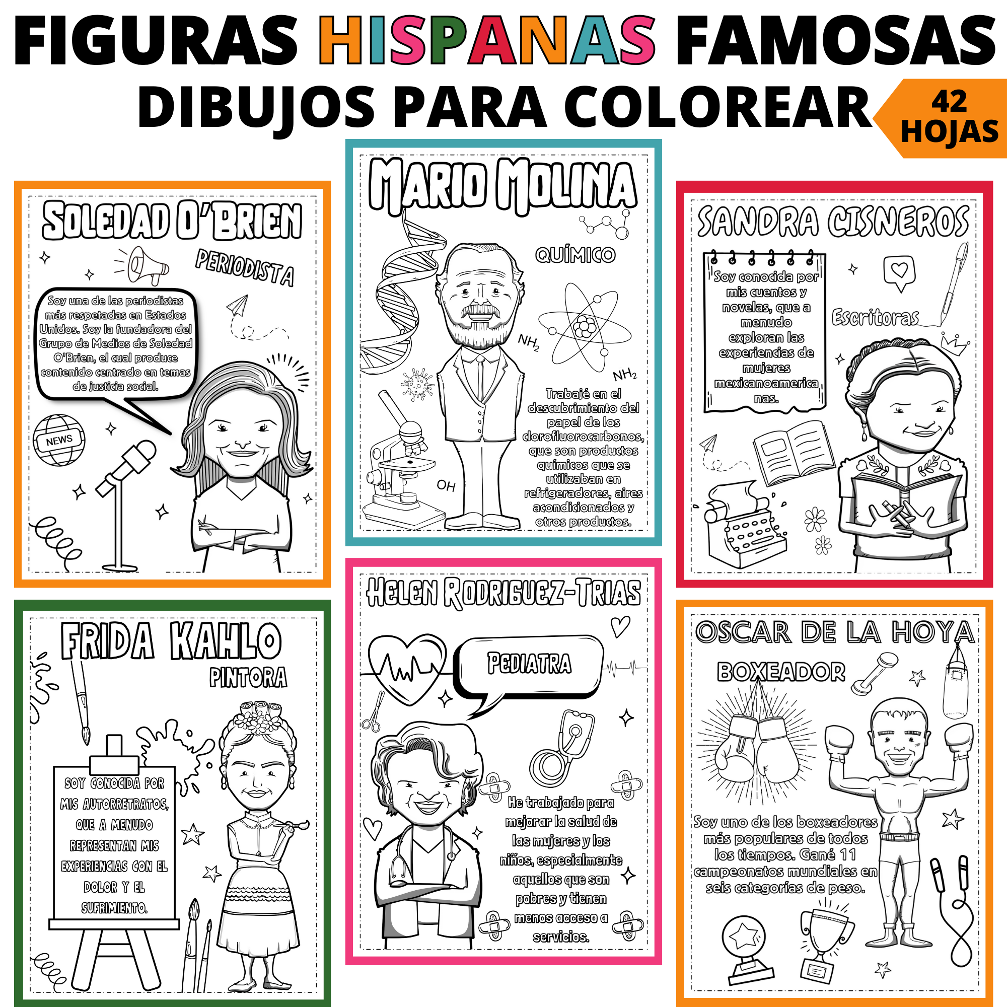 Mes de la herencia hispana spanish hispanic heritage coloring pages pages made by teachers