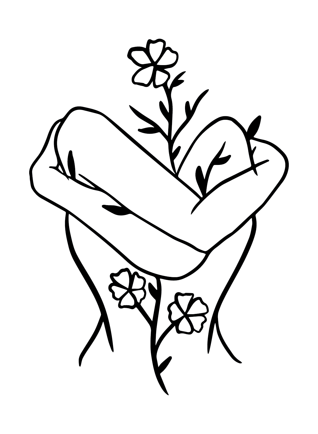 Mental health color coloring page