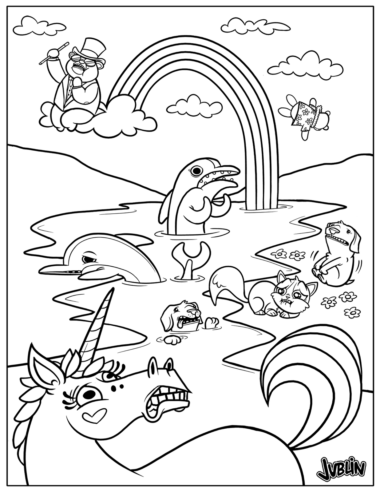 Salvador dali coloring pages