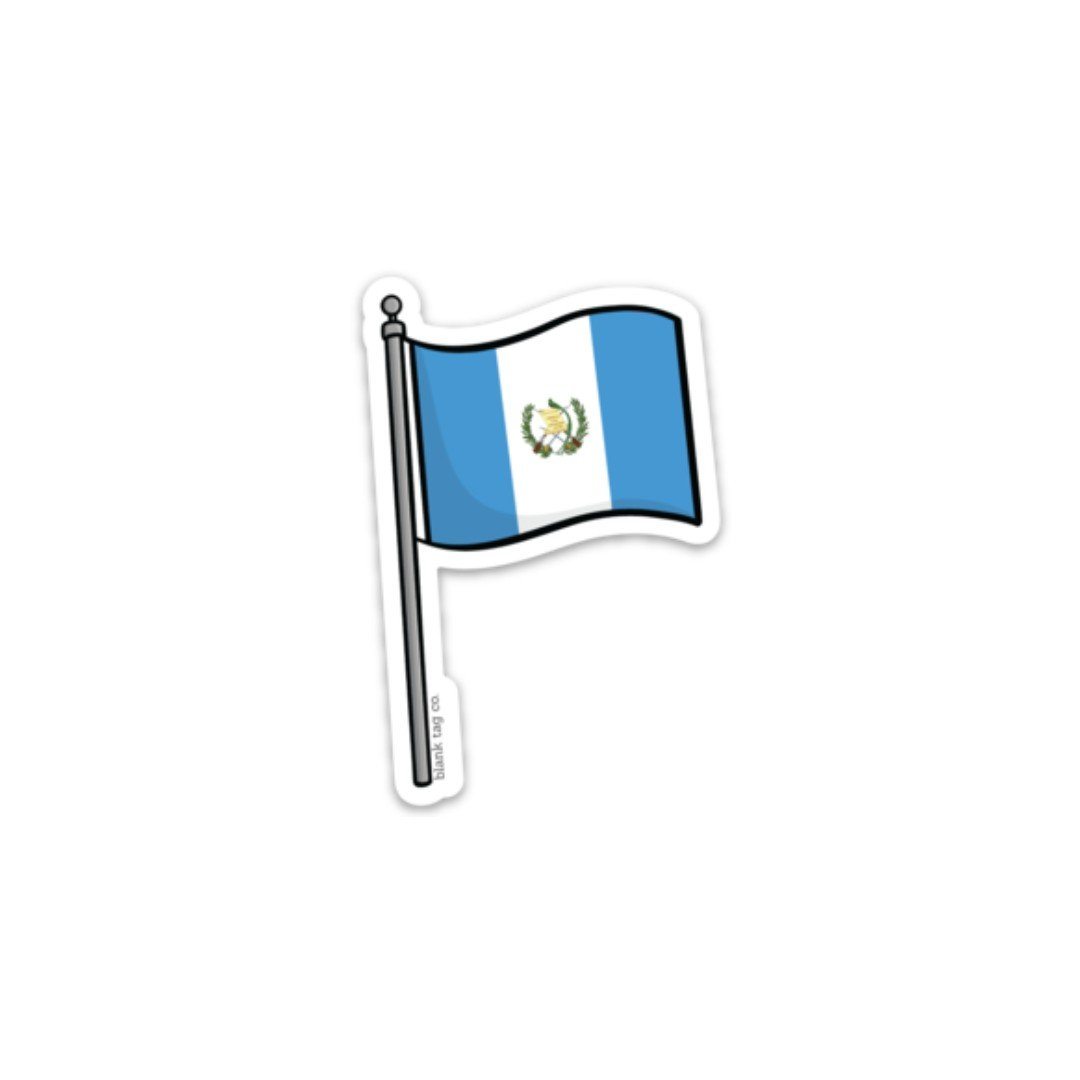 The guatemala flag sticker
