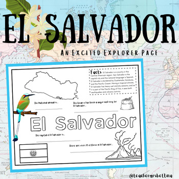 El salvador coloring tpt