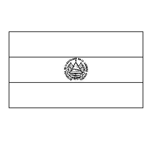 El salvador coloring page