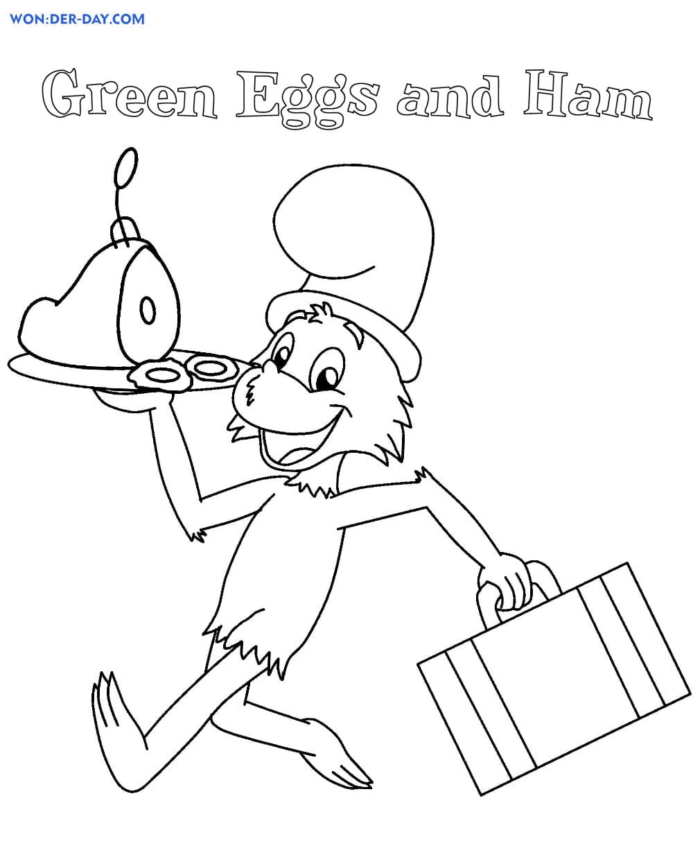 Green eggs and ham coloring pages wonder day â coloring pages for children and adults