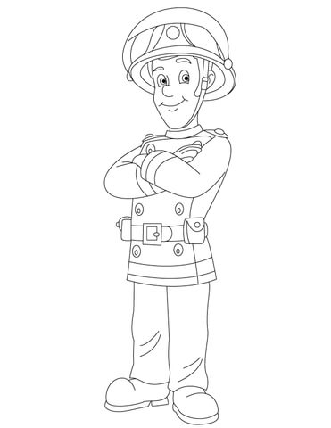 Fireman sam coloring pages free coloring pages