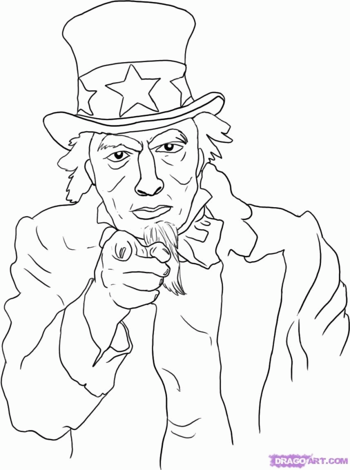 Uncle sam i want you drawing