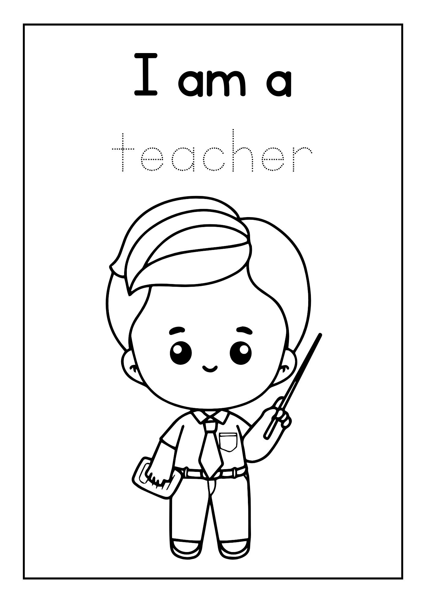 Printable munity helpers career coloring pages