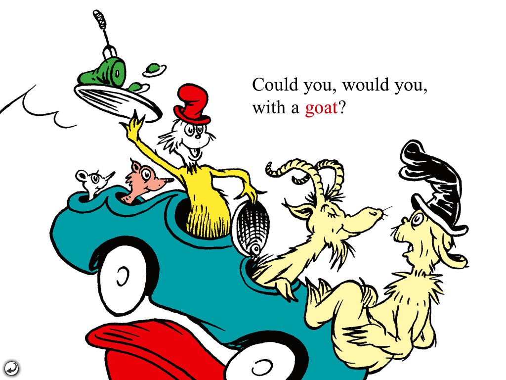 Green eggs and ham dr seuss pages