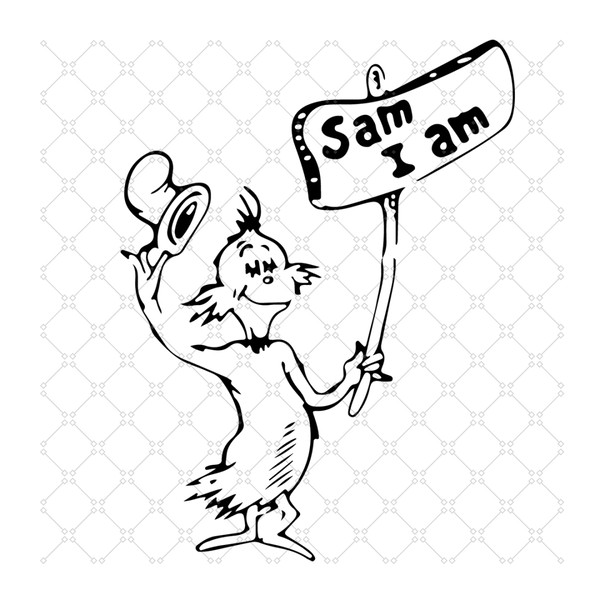 Sam i am svg dr seuss svg sam uncle svg i am sa