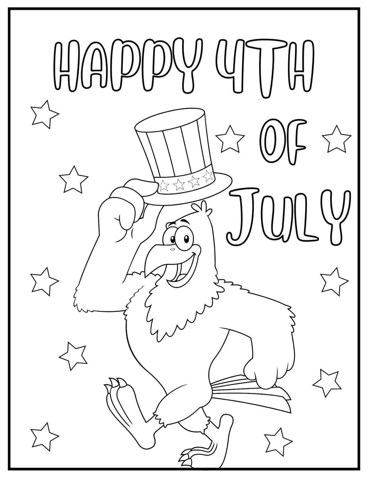 Free th of july coloring pages