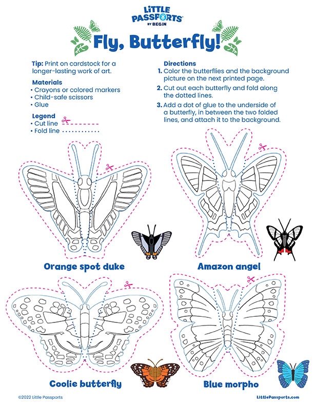 Butterfly coloring pages and more