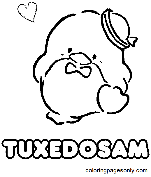 Tuxedo sam coloring pages printable for free download